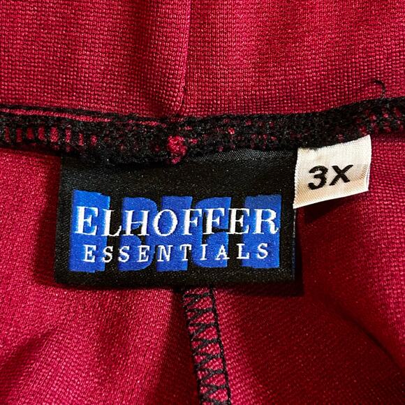 Elhoffer Essentials Pleated Skater Skirt Raspberry Ponte Size‎ 3X Stretchy - Picture 3 of 5